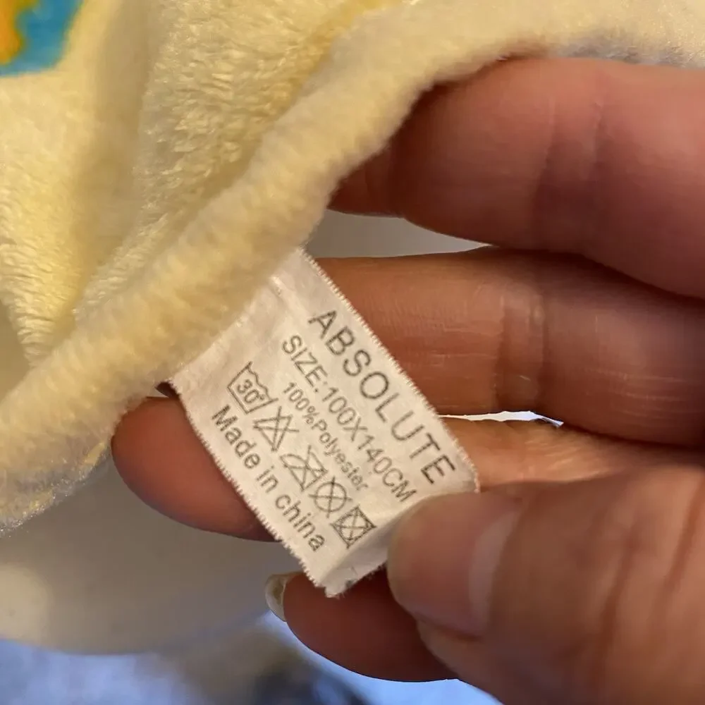 Vintage Disney Classic Winnie the Pooh Comforter Blanket Kid 54x34” Soft Flush